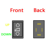 12V/24V Universal Car Power Window Switch Lamp 6 Pin 20AMP ON/OFF SPST Rocker