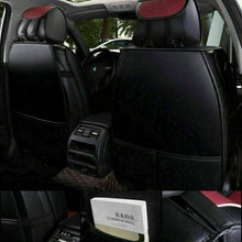 5D Leather Car Seat Cover Auto Decor Front & Rear Full Set Universal Cushion Pad