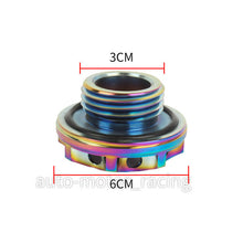 JDM TRD CARBON FIBER Sticker with ALUMNIUM NEO Billet Engine Oil FILLER Cap