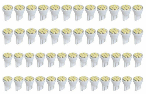 T10 8SMD x 50 Cool White LED Interior Light Bulbs W5W 194 158 168 2825 6000k