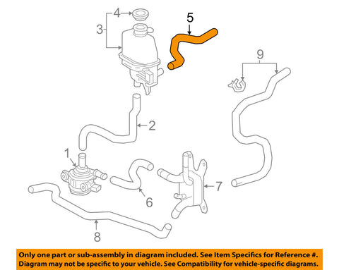 G922C-47010 Toyota Hose, inverter cooling outlet, no.1 G922C47010, New Genuine O
