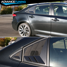 Fits 20-21 Toyota Corolla Side Window Louver Scoop 4PC Carbon Fiber Print