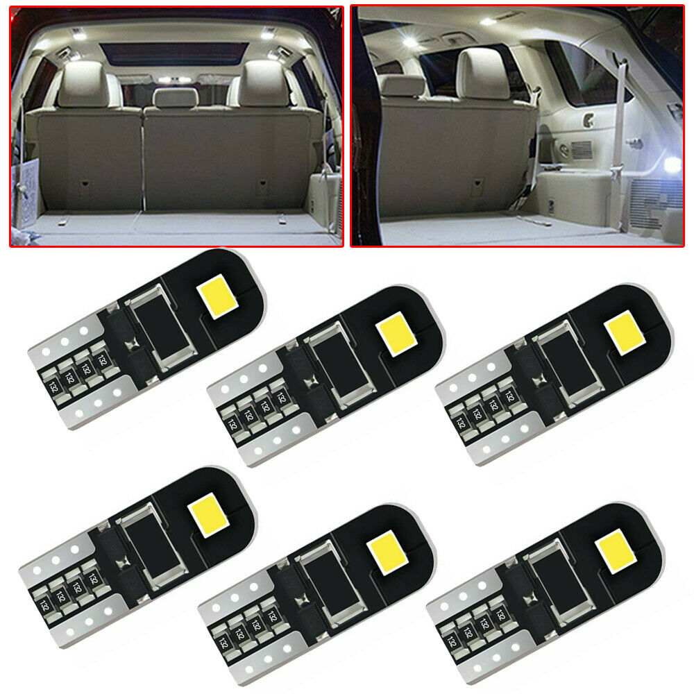 10pcs T10 194 168 W5W SMD LED Car HID CANBUS Error Free Wedge Light Bulb White