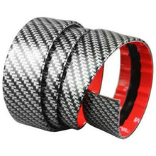 Car Door Sill Plate Threshold Matt Carbon Fiber Texture Vinyl Wrap Sticker Black