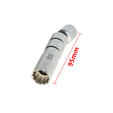 95MM Length Spark Plug Socket Wrench 3/8" Drive 14MM Spark Plugs Removal Tool x1