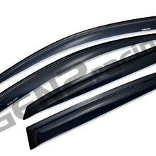 WINDOW VISORS for 2017→2020 Honda Civic Hatchback / DEFLECTOR RAIN GUARD VENT