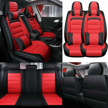 PU Leather Car Seat Covers 5-Sit Cushion Protector Universal Interior Accessoris