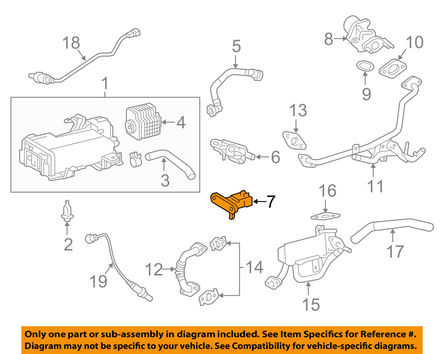 TOYOTA OEM Emission-Pressure Sensor 8942126030