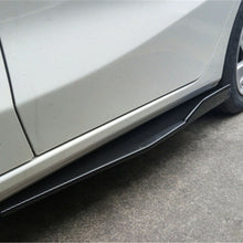 2x 74CM Car Side Skirt Splitter Addon Diffuser Wing Carbon Fiber Look Drill USA