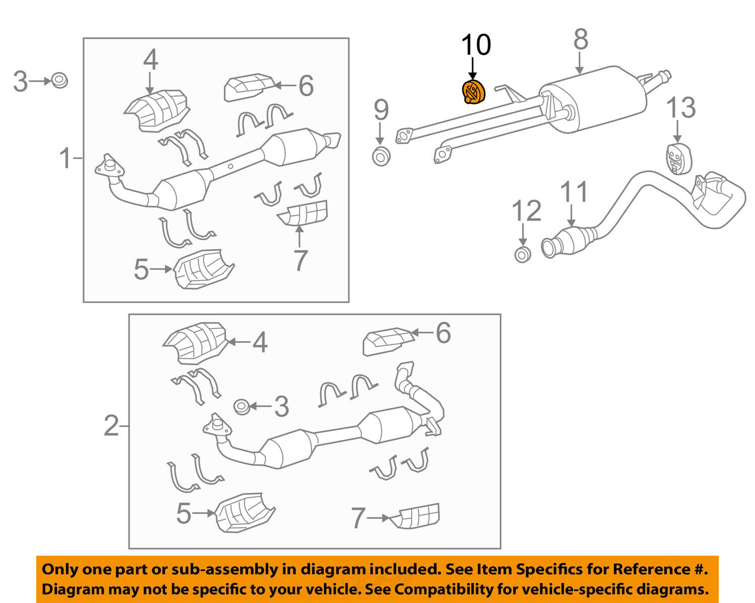 TOYOTA OEM Exhaust-Muffler & Pipe Hanger 175650S011