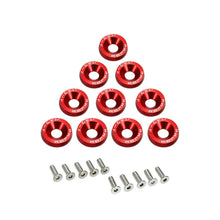 10pcs JDM Billet Aluminum Fender Bumper Washer Engine Bay Bolt Kits Multi-Colors