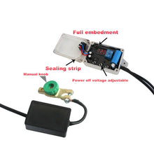 12V Wireless Remote Car Battery Disconnect Master Power Switch Cut Off Voltmeter