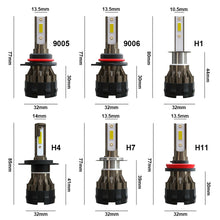 100W H11 H8 H9 LED Headlight Bulbs Kits Low Beam Fog light White 360 Adjustable