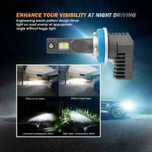 AUXBEAM H11 H8 H9 LED Headlight Kit Bulbs 6500K 50W 5000LM Super Bright F-P20