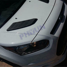 2x Car Front Hood Decorative Air Flow Intake Scoop Turbo Bonnet Vent Cover Black