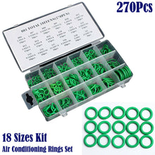 AC A/C System O-Ring Gasket Seals Washer Rapid Seal Repair Kit 18 sizes 270pcs