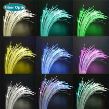 12V RGBW LED Car Star Ceiling Light Kit + 300x Fiber Optic Strip Bluetooth APP