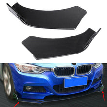 2x Black Front Bumper Splitter Lip Chin Body Protector Diffuser Universal Car