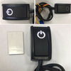 Turn ON/OFF Switch LED Light RV Truck DC12V/200mA/2.4W Car Push Button Latching