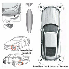2x Accessories Moulding Rubber Car Body Trim Bumper Panel Protector Sticker