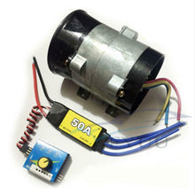 Car Electric Turbo Charger Boost Air Intake Fan + Brushless 50A ESC 52000RPM Max
