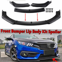 Front Bumper Lip Spoiler Lower Splitters Trim For Honda Civic Sedan 4DR 2016-18