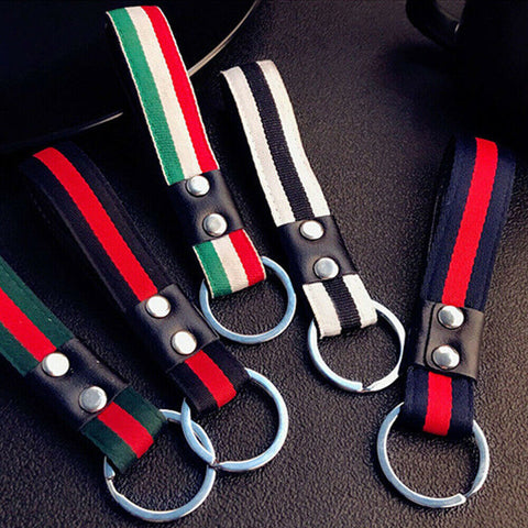 Unisex Men Leather Metal Car Keychain Keyring Purse Bag Key Chain Ring Keyfob