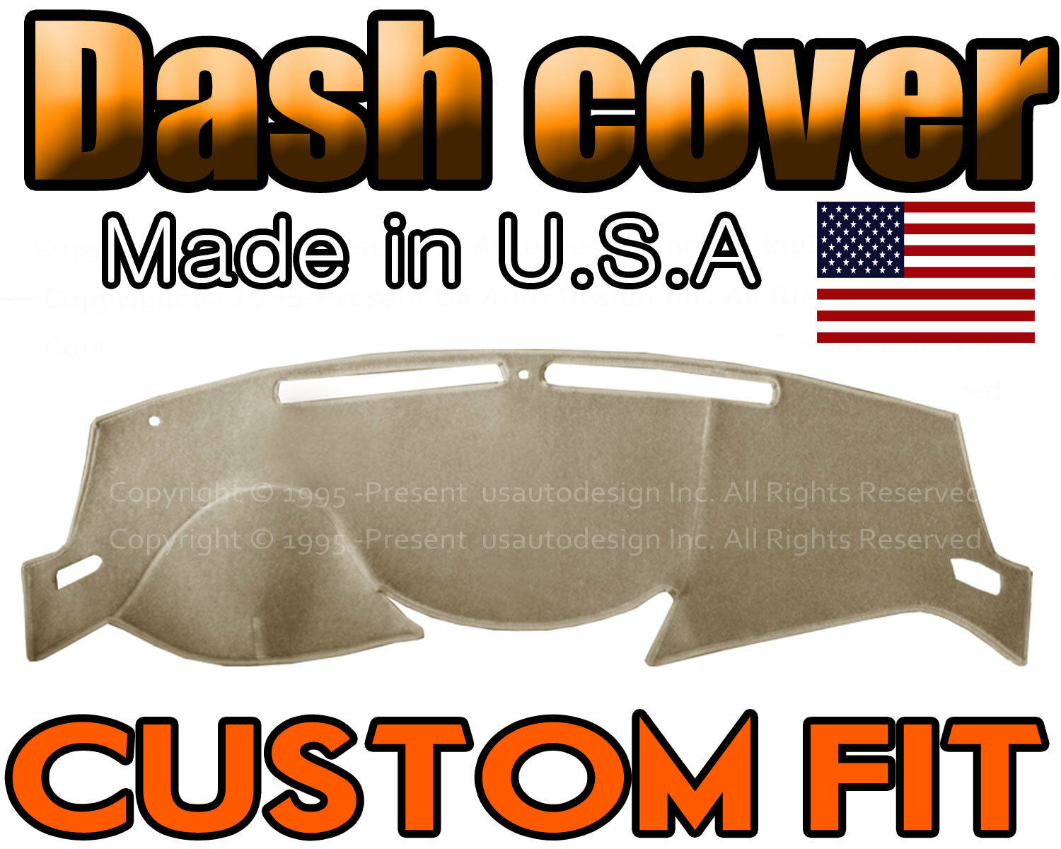 Fits 2014-2020 NISSAN ROGUE DASH COVER MAT DASHBOARD PAD / BEIGE