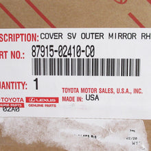 Genuine OEM Toyota 87915-02410-C0 Passenger Side Mirror Cover Shell Black