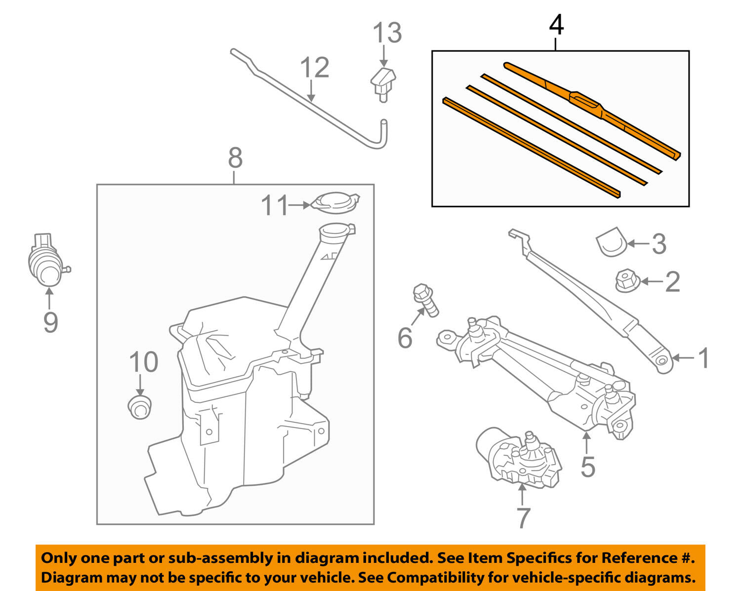TOYOTA OEM 12-15 Prius C Wiper Arm-Front Blade 8521252220