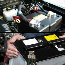 2pcs Car Digital Battery Terminal Connectors w/12V-24V Voltmeter 0/4/8 Gauge