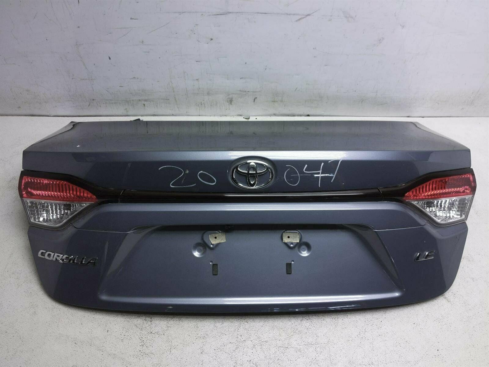 2020 Toyota Corolla Trunk Lid Rear Deck 64401-02F10 Gray W/O Keyless Entry