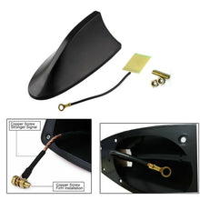 ABS Black Car Roof Shark Fin Vortex Stereo Radio Aerial Signal Antenna FM/AM