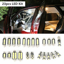 23pc Car Interior Lights LED Map Dome Reading Trunk Bulb License Plate Door Kit