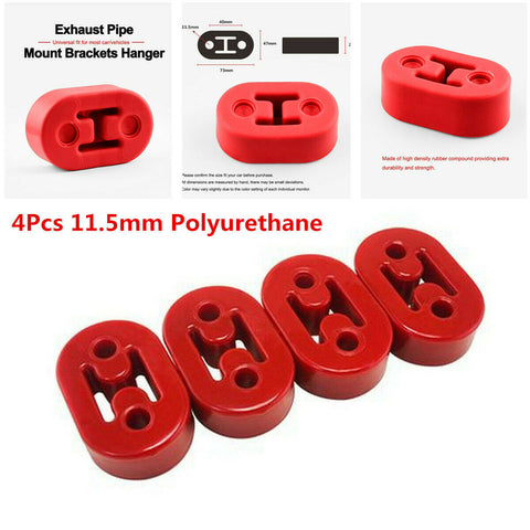 4Pcs 11.5mm Polyurethane Car Exhaust Muffler Hangers Mount Bracket Accessories