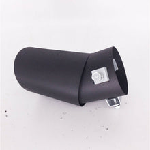 1Pcs 62mm Titanium Bend Muffler Tail Throat Black Universal For Car Exhaus Pipe