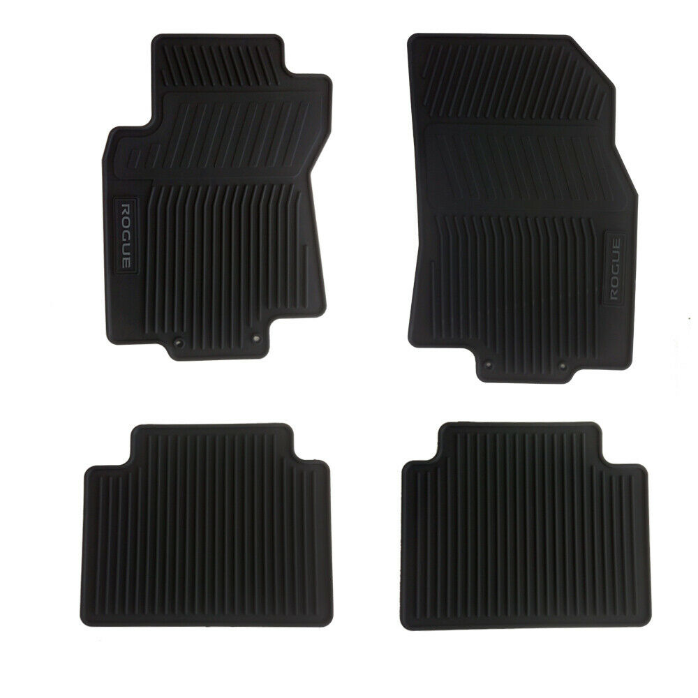 Floor Mats for car Set of All weather OEM NISSAN ROGUE 2014 - 2020 grey letters