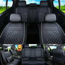 11x Fly5D Car Seat Cover Size L PU Leather Rear+Front Cushion 5 Seats All Season