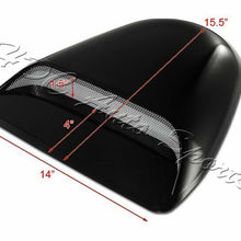 Black Painted ABS Plastic Racing Air Flow Vent Turbo Hood Scoop Universal 1