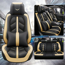 11pcs Luxury Leather Car Truck Seat Cover 5-Seats Protector Universal Cushion