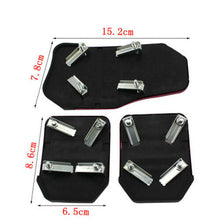 1 Set/3Pcs Universal Car Clutch Brake Foot Pedals Cover Treadle Non-Slip Silver