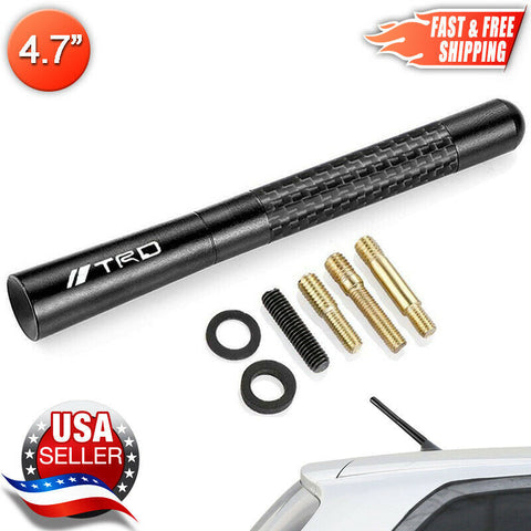 TRD Carbon Fiber Antenna Black Aluminum Short 4.7
