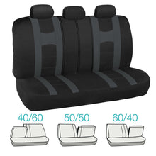 carXS Car SUV Van Seat Covers & All Weather Rubber Floor Mats Full Interior Set