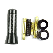 Short Black Carbon Fiber Screw On Radio Antenna For Toyota Camry Tundra RAV4 NEW