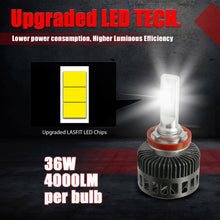 Lasfit H11 LED Bulbs for Toyota Tacoma 2016-2020 Low Beam Headlight 8000LM 6000K