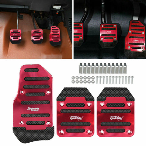 3pcs/set Universal Sports Non-Slip Car Pedal Manual Series kit Brake Pad Cover