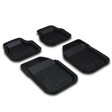 All Weather Floor Mats TPO Plastic Waterproof 3D Semi-Universal Mat Black