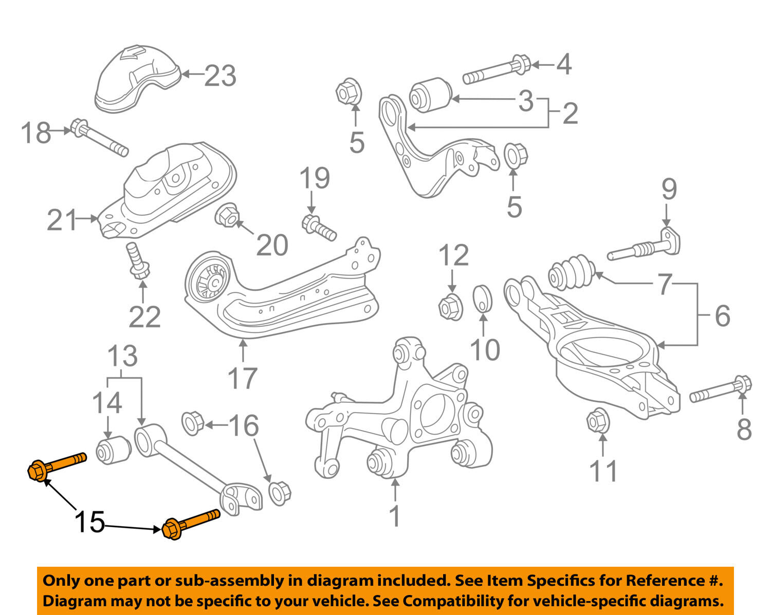 TOYOTA OEM 16-18 Prius Rear Suspension-Link Rod Bolt 90119A0434