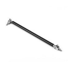 2x BLACK Adjustable Bumper Lip Air Dam Splitter Support Rods Strut Tie Bar 200mm