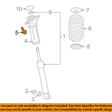 TOYOTA OEM 16-18 Prius Rear Suspension-Shock Mount Bolt 90109A0066